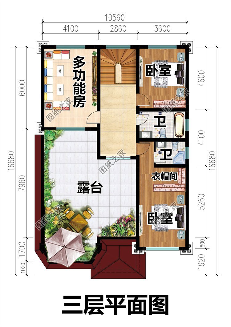 農村建的小別墅三層