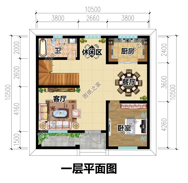 徽派中式三層別墅一層