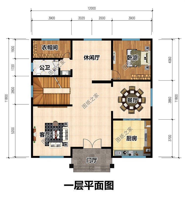 三層自建房別墅一層