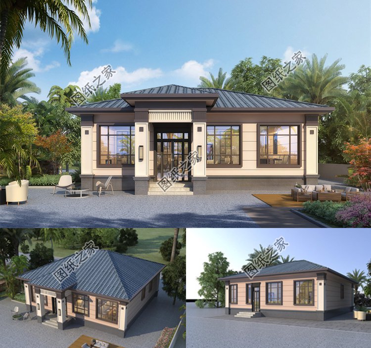 一層農村自建房別墅