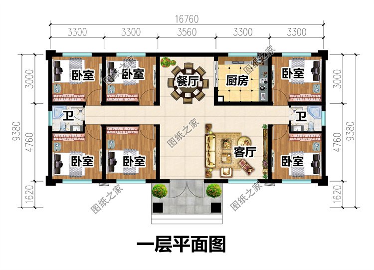 一層農(nóng)村住宅設(shè)計(jì)