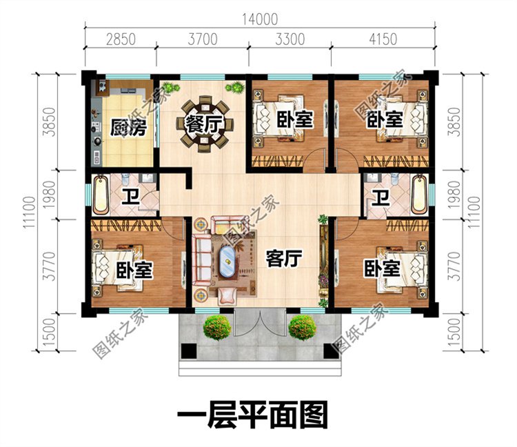 農村一層小別墅