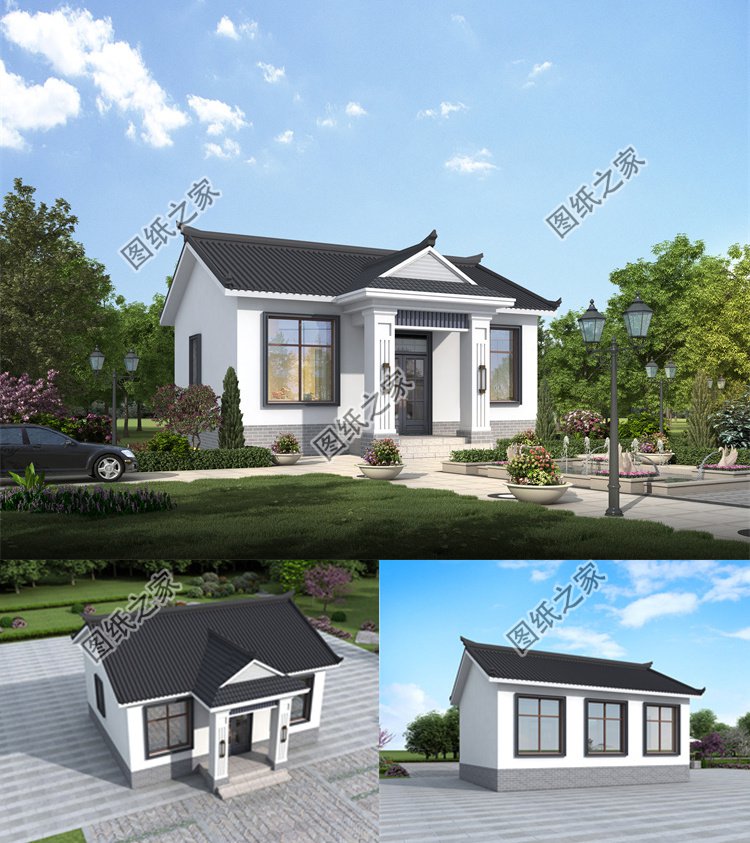 一層自建別墅設計效果圖