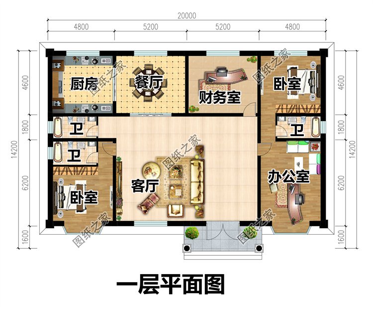 實用一層別墅設計圖1