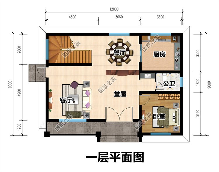 平頂三層別墅設計1