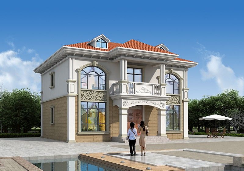 兩層三間農(nóng)村自建房圖，125平有7間臥室，全家人都能住得下