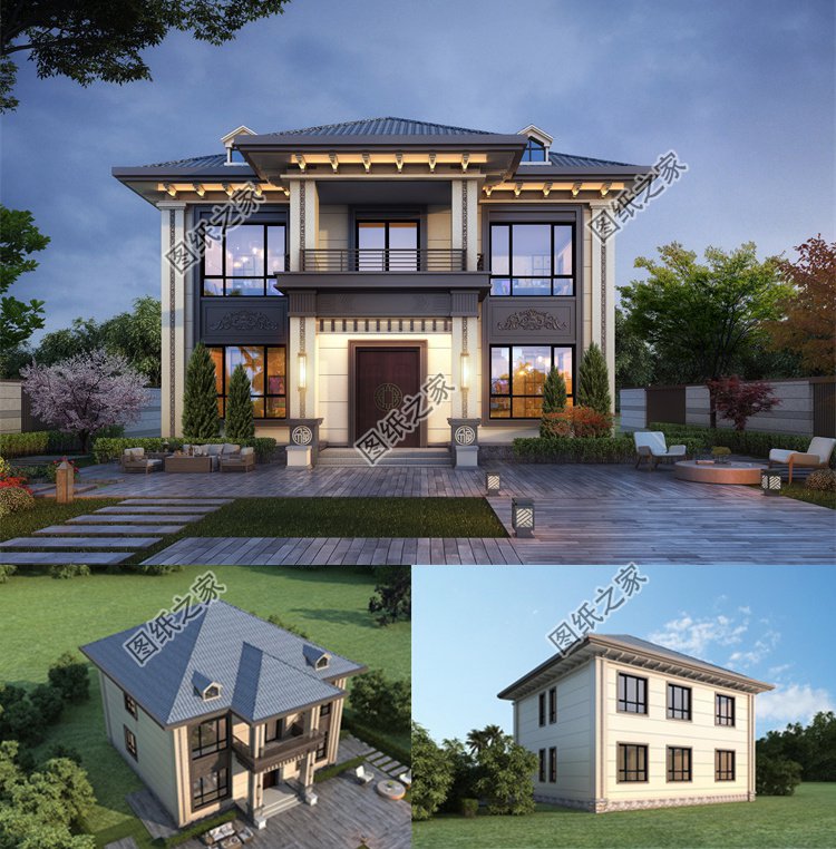 12米寬三間二層效果圖