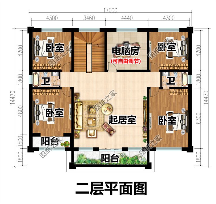 高顏值農(nóng)村二層別墅3