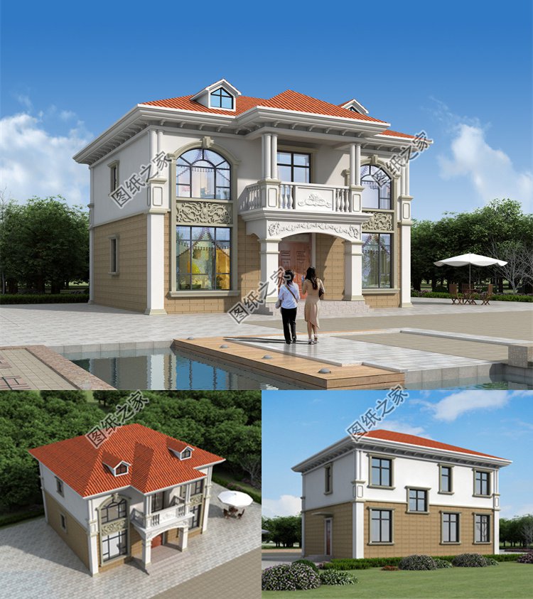 兩層三間農村自建房圖1