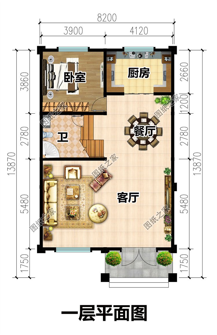 兩開(kāi)間四層歐式風(fēng)別墅2