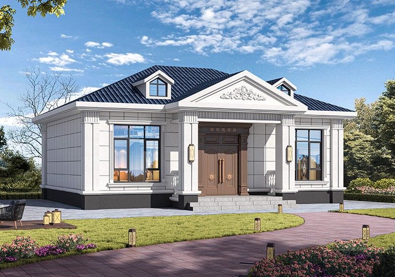 12x9米自建一層小別墅設計圖，占地不大造價低，簡單舒適人人夸