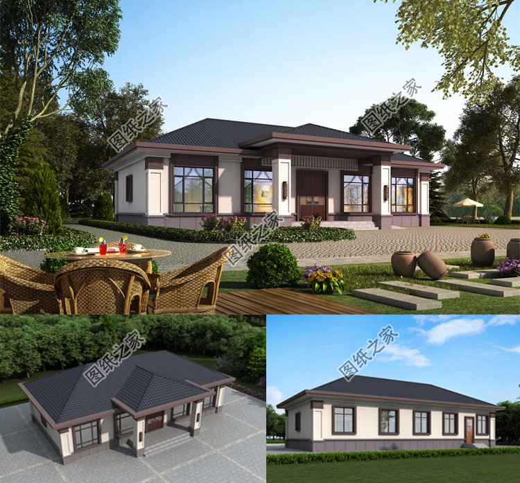 農(nóng)村一層平房別墅1