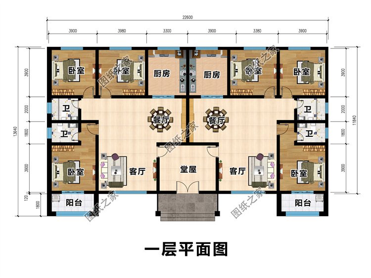 農村兄弟雙拼別墅2