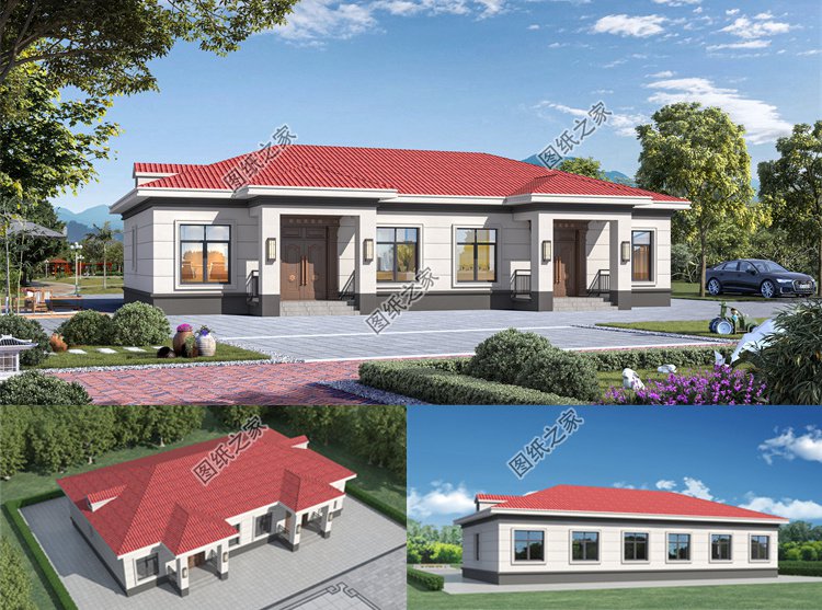 農村兄弟一層雙拼別墅1