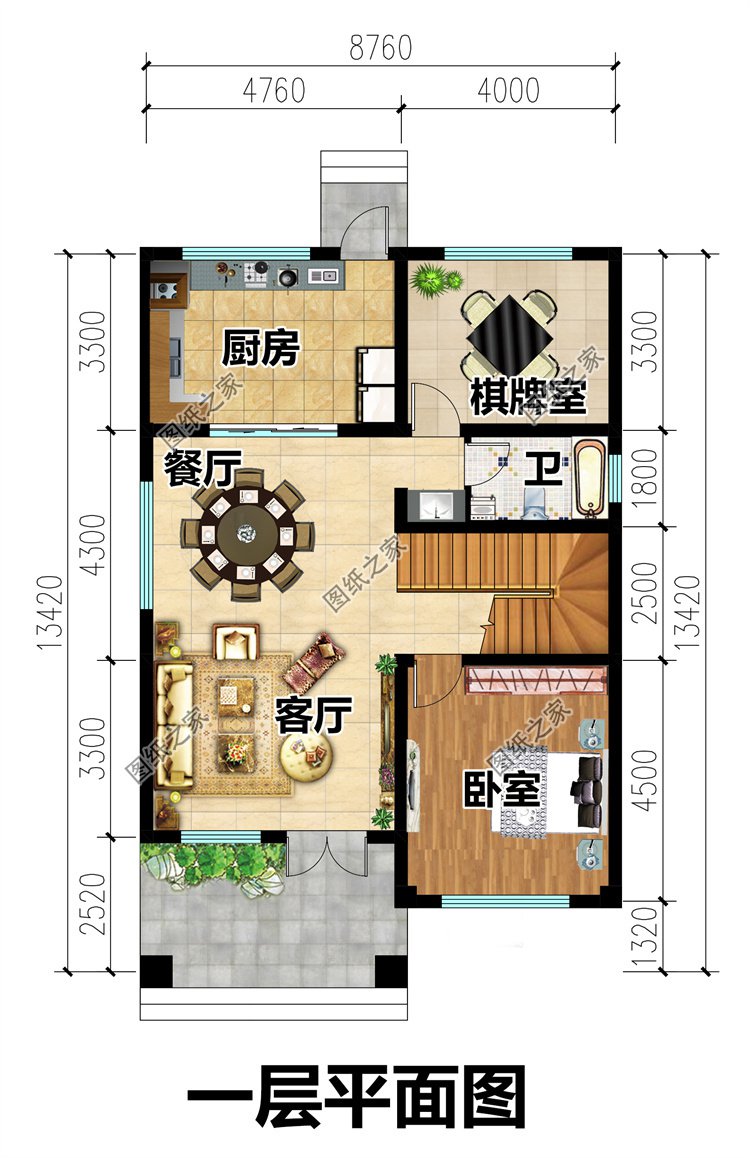 農村兩開間二層小別墅2