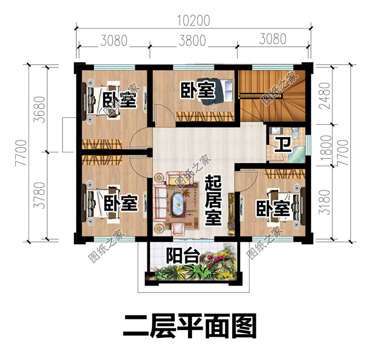 農村自建房別墅設計圖3