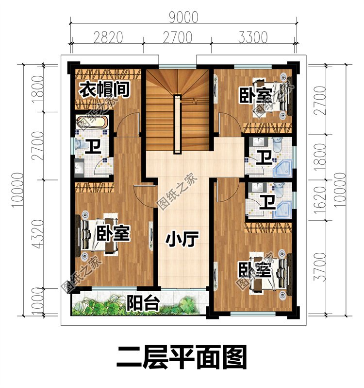 二層自建房設計圖3