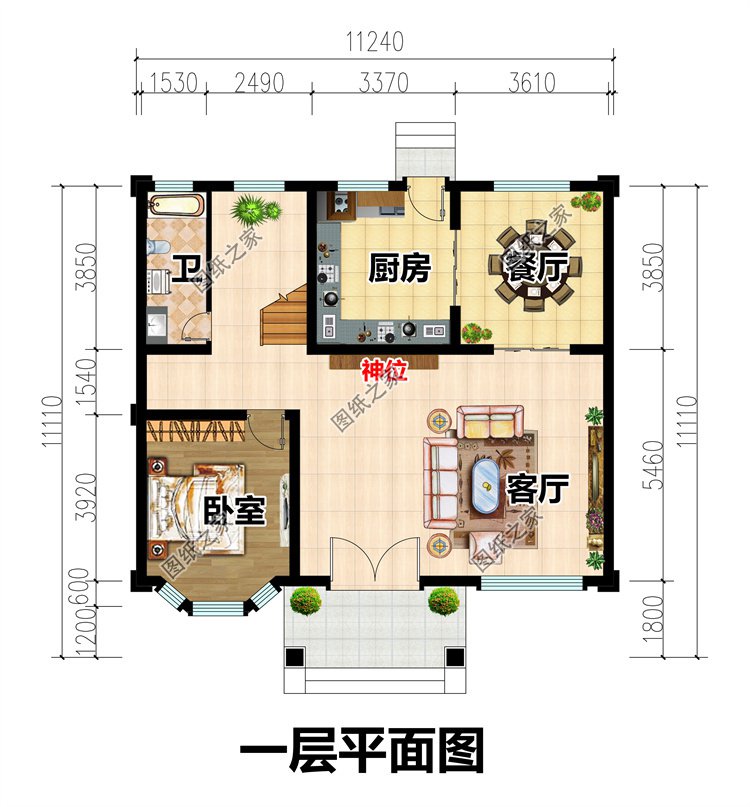 農村小別墅設計圖二層2