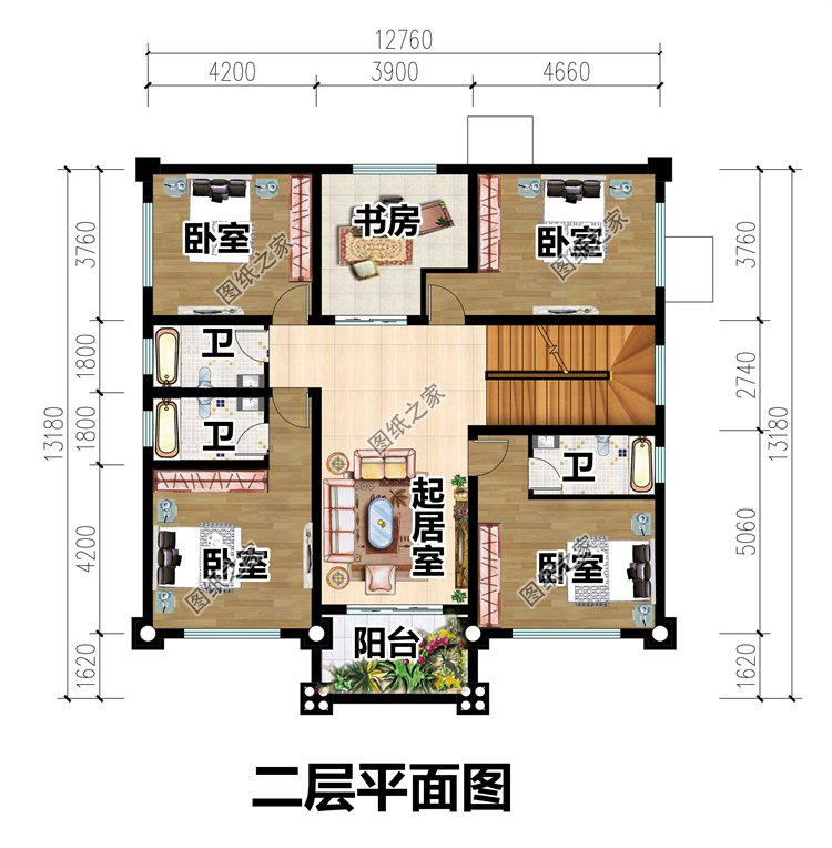農村自建二層半樓房3
