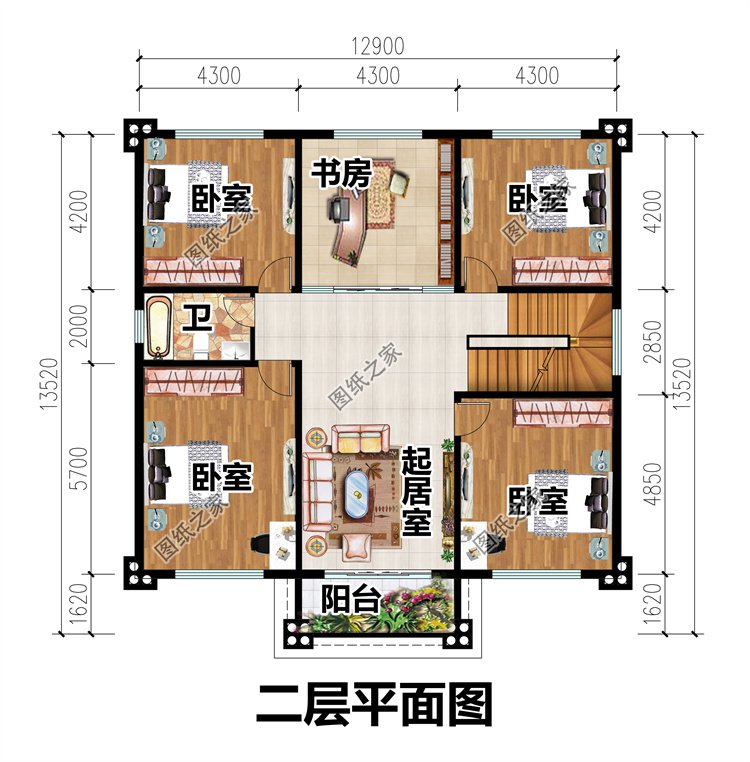 二層小別墅設(shè)計(jì)方案3