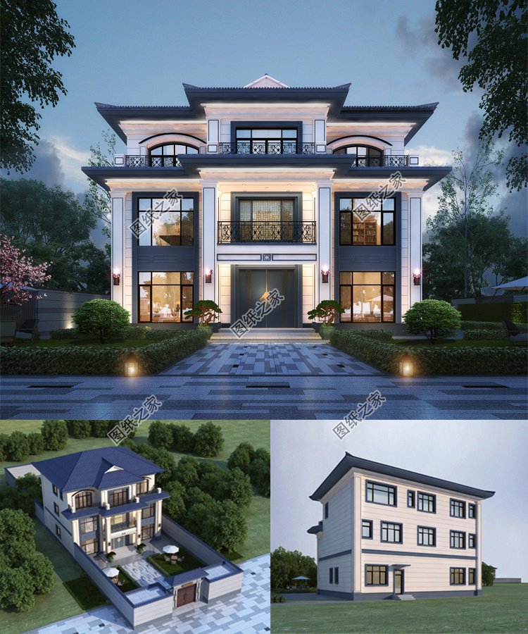 獨棟三層別墅設計圖1