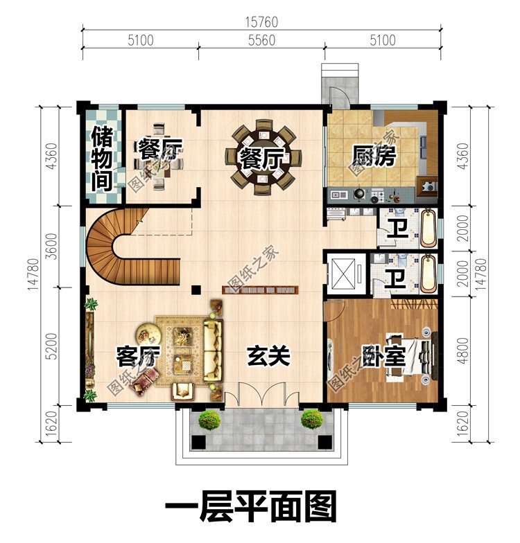 獨棟三層別墅設計圖2