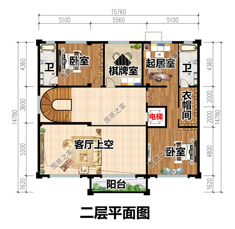 獨棟三層別墅設計圖3