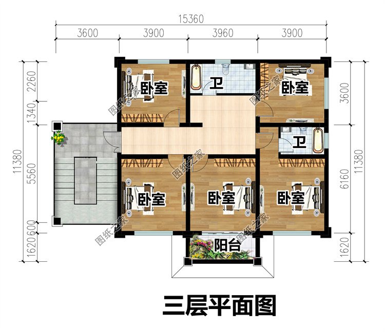 四層自建別墅設(shè)計(jì)圖4