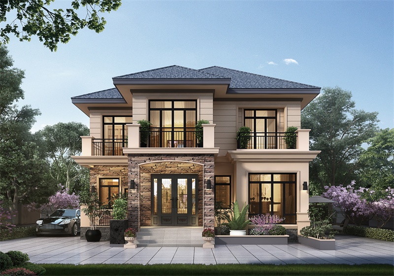 經典美式二層小別墅設計圖，回鄉建房不可不看的經典之作