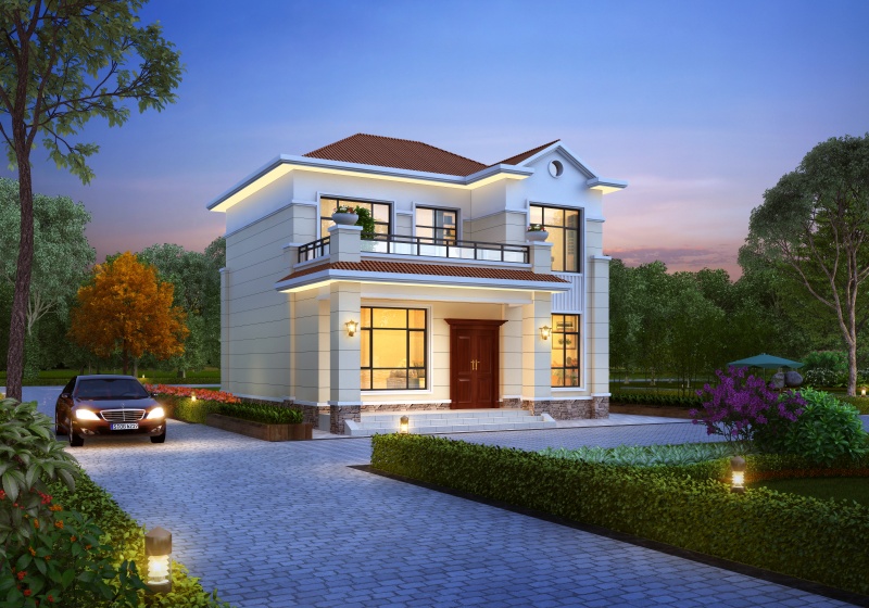 二間二層小型別墅設(shè)計(jì)圖，美觀、經(jīng)濟(jì)、實(shí)用!