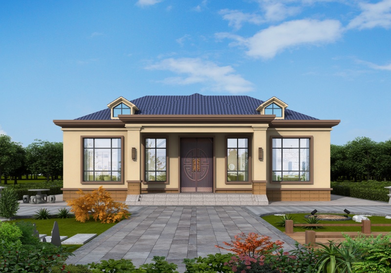 超實(shí)用的農(nóng)村一層別墅設(shè)計(jì)圖，經(jīng)濟(jì)實(shí)惠養(yǎng)老自住都不錯(cuò),