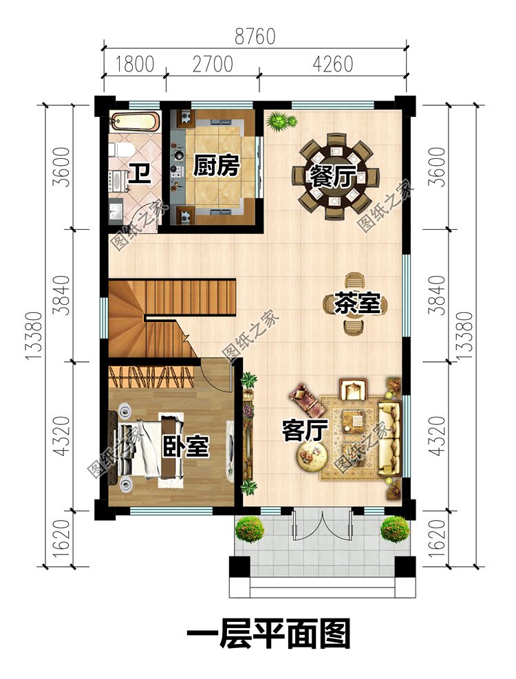 農村兩開間農村別墅2