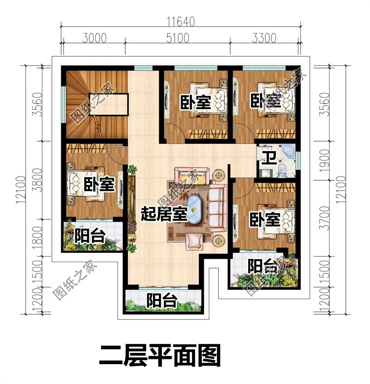 經(jīng)典美式二層小別墅3