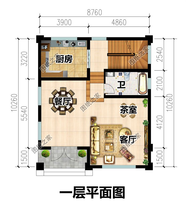 超經(jīng)濟適用三層農(nóng)村別墅3