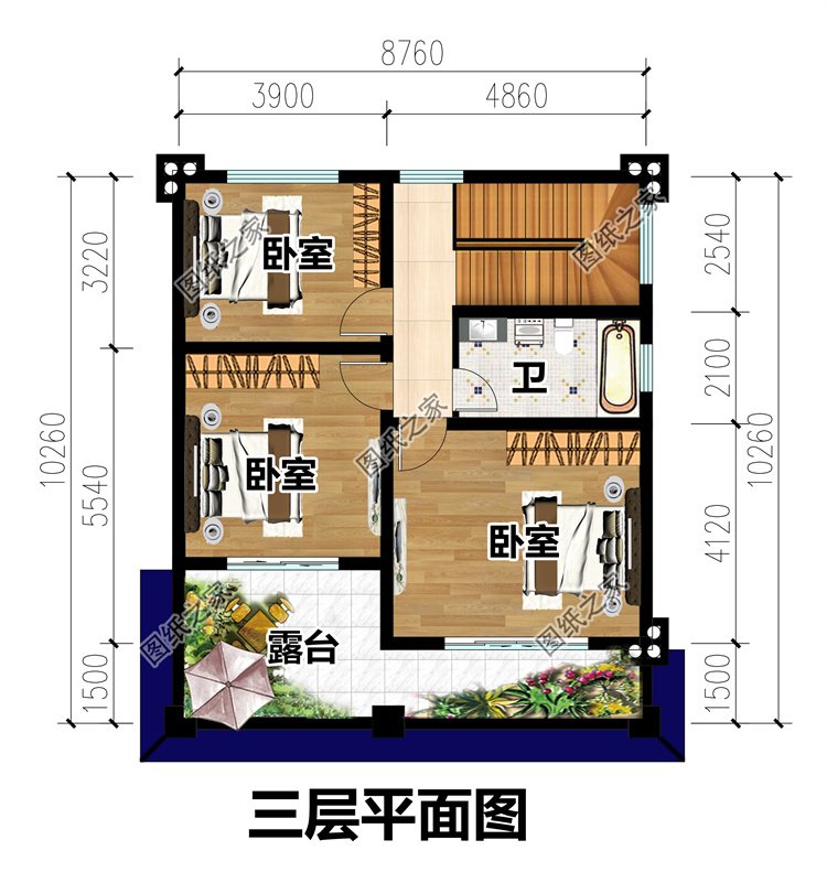 超經(jīng)濟適用三層農(nóng)村別墅5