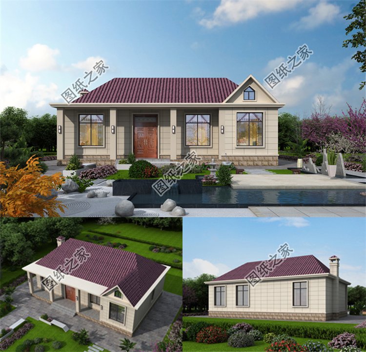 簡簡單單一層農村自建別墅