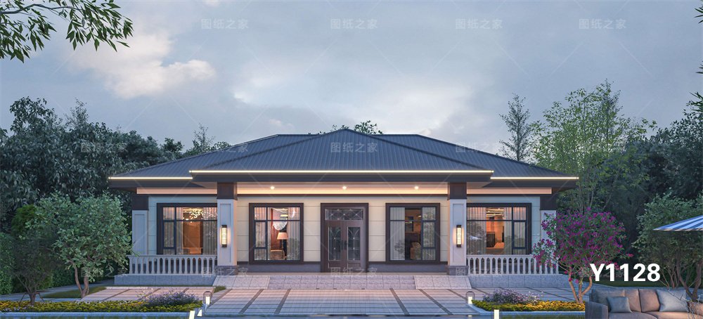 炸裂！20款新農村一層別墅設計圖，最低12萬起！