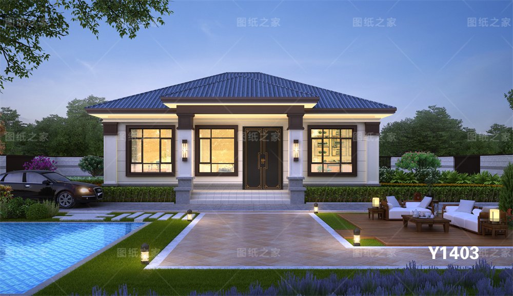 炸裂！20款新農村一層別墅設計圖，最低12萬起！