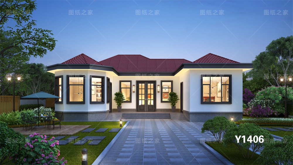 炸裂！20款新農村一層別墅設計圖，最低12萬起！