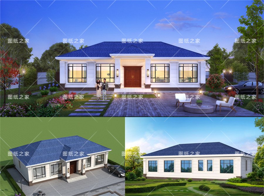 天吶！8款鄉(xiāng)村別墅圖，爆款戶型，實(shí)用又氣派