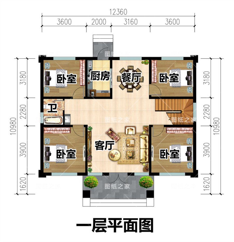 天吶！8款鄉(xiāng)村別墅圖，爆款戶型，實(shí)用又氣派