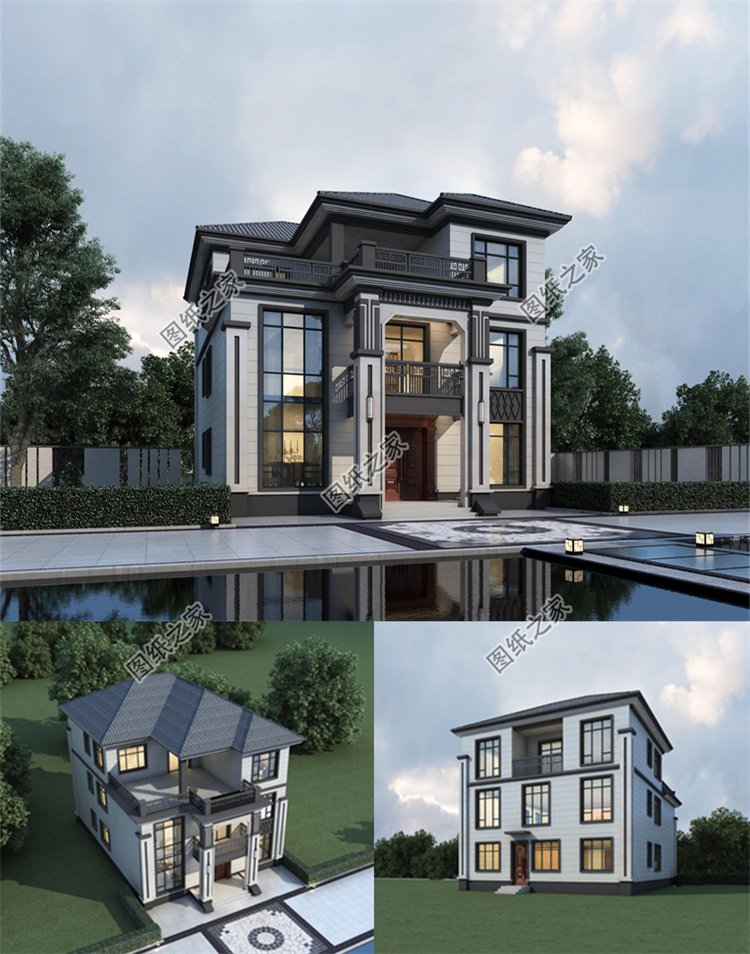 新中式三層別墅1