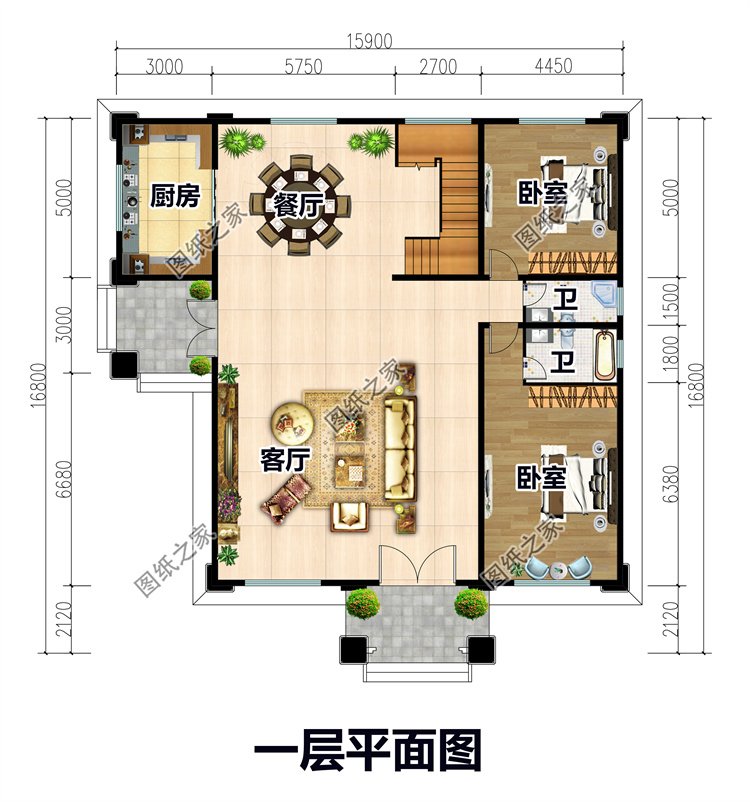 四層復式別墅設計方案2
