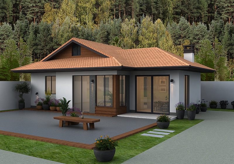 15米面寬田園風一層別墅！戶型新穎太吸睛，看過都想建