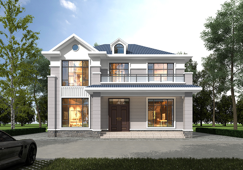 全網(wǎng)都在抄的二層別墅！爆款12米面寬設(shè)計(jì)戶(hù)型太實(shí)用