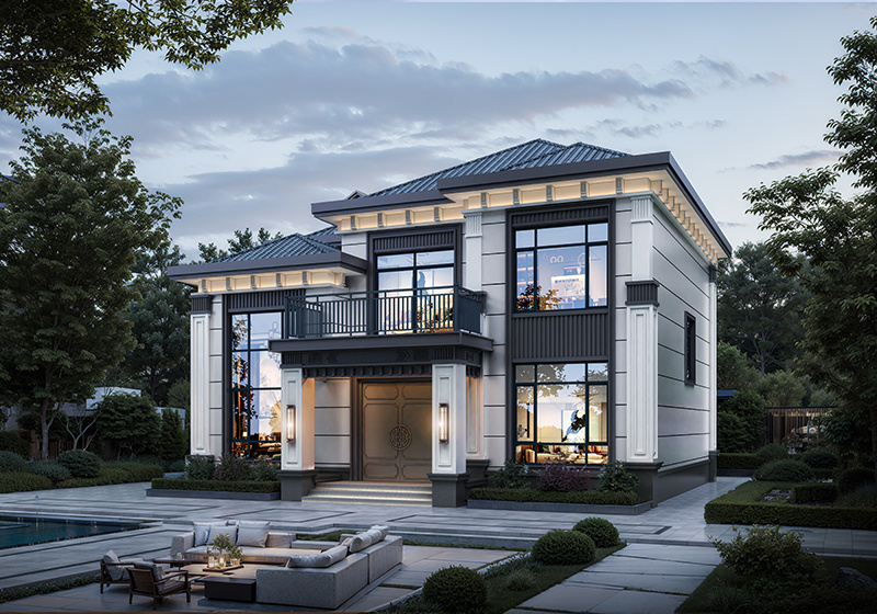 可以傳家的新中式二層別墅，經(jīng)典耐看，再過(guò)幾十年也不過(guò)時(shí)