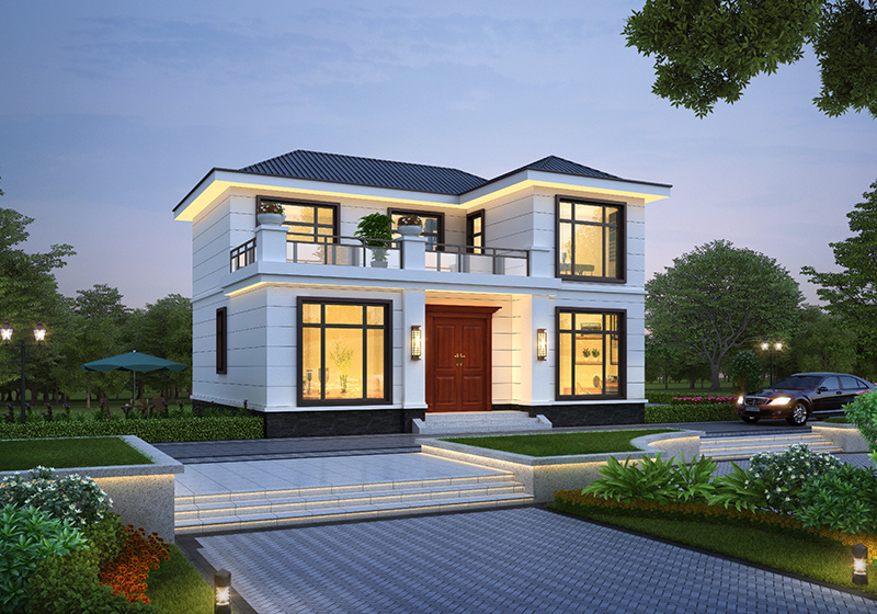 開間12米進深10米二層農村別墅設計，戶型超實用