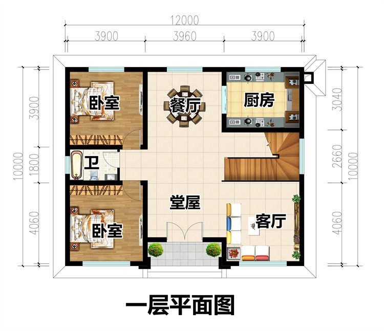 二層農村自建房別墅設計2