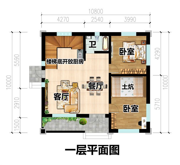 簡潔大氣二層別墅設計2