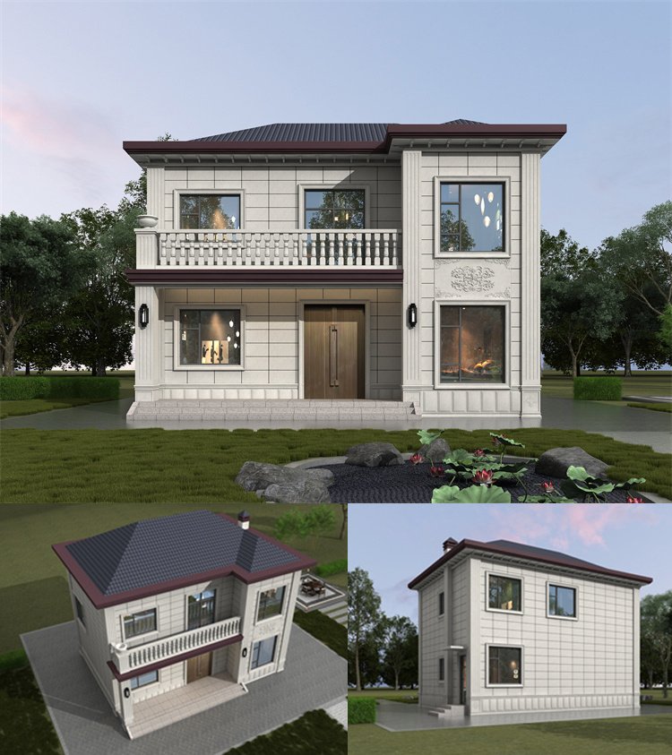 實用簡單二層自建房設計圖1